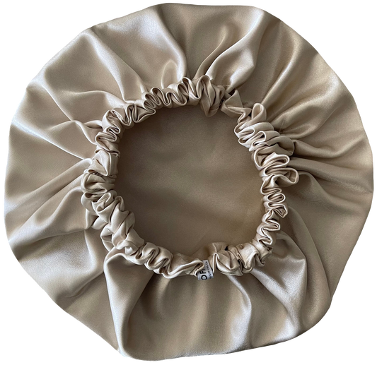 Champagne Satin Bonnet