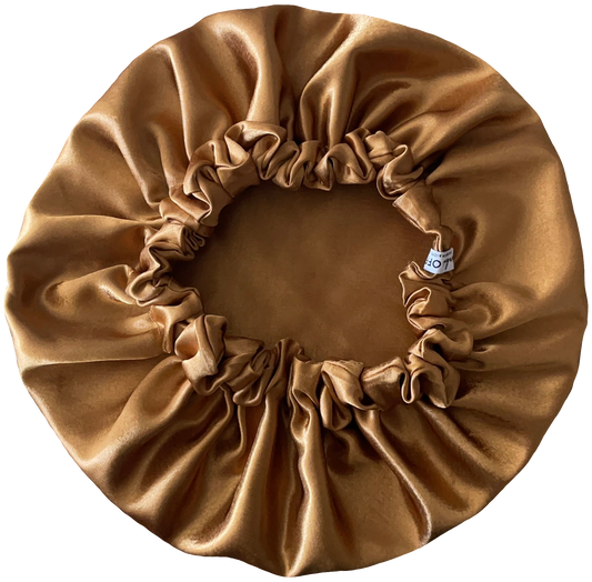 Gold Satin Bonnet