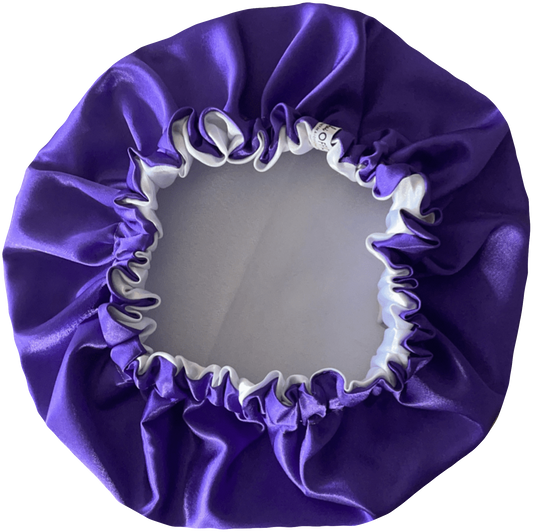 K State/NYU Reversible Satin Bonnet