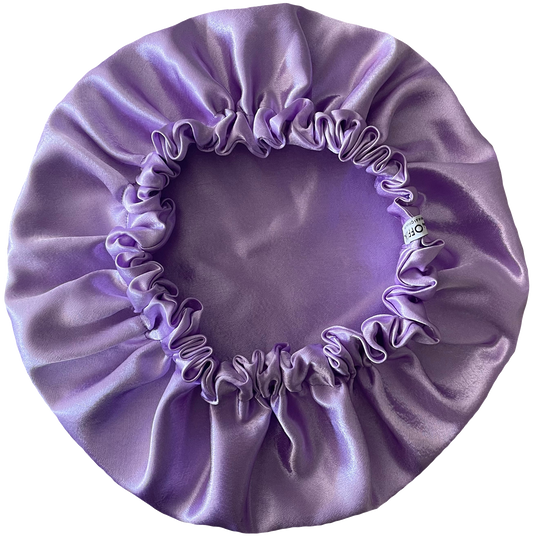 Lilac Satin Bonnet