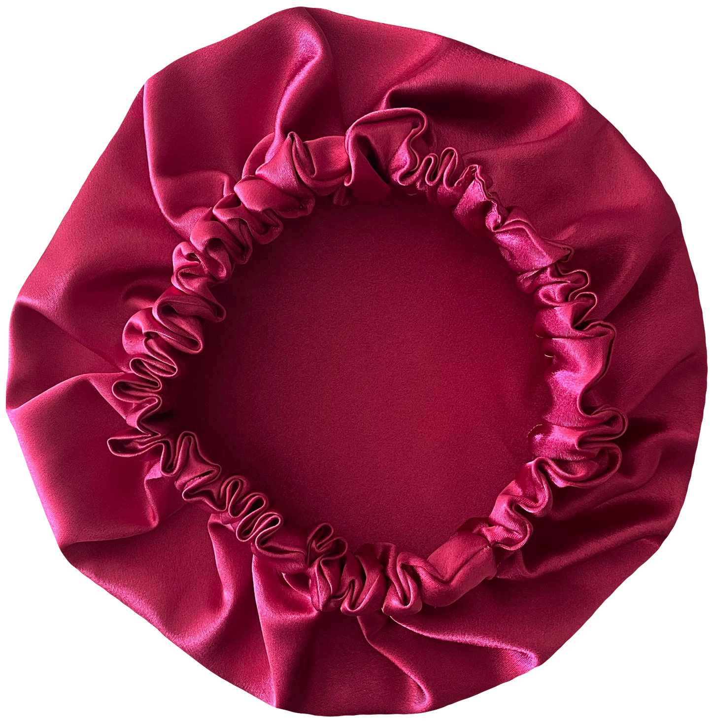 Wine Red Satin Bonnet